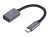 Geonav Adaptador USB-C (tipo C) macho para USB 3.1 fêmea, com função OTG (On the Go) permite conexões com pen drives, HDs externos e outros dispositivos com saída USB, 16.5 cm, UCA01, Prata