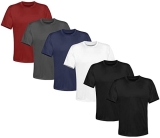 Kit 6 Camisetas Masculina Lisa Algodão Qualidade