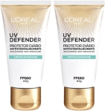 Kit Protetor Solar Facial L’Oréal Paris UV Defender Antioleosidade FPS60, 40G