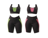 Kit 2 Conjuntos Top + Bermuda Tela Suplex Fitness