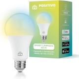 Smart Lâmpada Wi-Fi Positivo Casa Inteligente, Branca Quente e Fria, Colorido RGB, LED 9W, Bivolt – Compatível com Alexa
