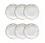 Jogo de 6 Pratos Fundos 22,5cm Oxford Ryo Maresia