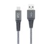 Cabo USB-C I2GO 2m 2,4A Nylon Trançado Chumbo – I2GO PRO