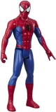 Boneco Marvel Spider-Man Titan Hero Series, Figura de 30 cm – Homem Aranha – E7333 – Hasbro, Vermelho, azul e branco
