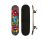 Skate Semi Profissional Juvenil Completo Shape Com Lixa Estampas 79cm SHARK BLUE Skateboard Infantil Criança Radical