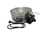 Fritadeira Elétrica Inox Redonda Tacho 5 Litros BONI 220 V