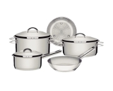 Jogo De Panelas Solar Em Aço Inox 5 Peças Tramontina