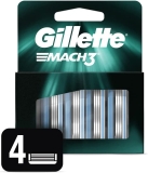 Carga para Aparelho de Barbear Gillette Mach3 4 unidades