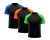 Kit 3 Camisetas Masculina Raglan Dry Fit Proteção Solar UV Básica Lisa Treino Academia Ciclismo 845