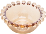 Wolff Pearl Conjunto de Tigelas de Cristal 4 Peças, Laranja (Âmbar), 9 x 4 cm