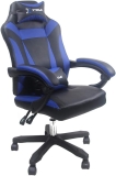 Cadeira Xtreme Gamers Supra Giratória Reclinável Altura Ajustável Preta e Azul