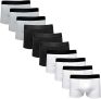 Kit Com 10 Cuecas Boxer Cotton Confort Masculina
