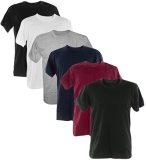Kit 6 Camisetas Slim Fit Masculinas