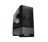 COUGAR MG140 Air RGB Compact ARGB Mini Torre Estojo Moderno Padronizado Saídas de Ar Preto