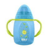 Copo de Treinamento Infantil c/Alça Design 250ml Azul Lillo
