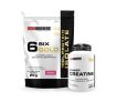 Kit Whey 6 Six Gold 100% Isolate 2kg + Power Creatina 100g – Bodybuilders (Morango)