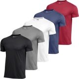 Novastreet – Kit com 5 Camisetas Lisas Básicas – Masculinas – Manga Curta – Dry Fit Anti Suor – Linha Premium – Alta performance em Atividades Físicas