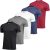 Novastreet – Kit com 5 Camisetas Lisas Básicas – Masculinas – Manga Curta – Dry Fit Anti Suor – Linha Premium – Alta performance em Atividades Físicas