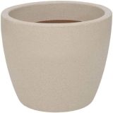 Vasart Malta Vaso de Flores Redondo, Granito Areia, 34x27cm