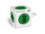 Multiplicador 5 Tomadas Bivolt – PowerCube ELG – PWC-R5, Verde e Branco