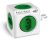 Multiplicador 5 Tomadas Bivolt – PowerCube ELG – PWC-R5, Verde e Branco