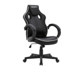 Cadeira Gamer ROYALE Preto Black Tie Linha Branca com Regulagem de altura
