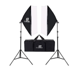 Kit de Iluminação Duplo com Softbox 50x70cm, Tripé de 2m e Bolsa Transporte Sou Foto para Estúdio Fotográfico