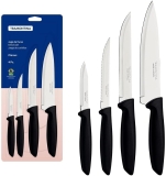Tramontina JOGO FACAS INOX 4PC PLENUS PRE, Preto