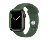 Apple Watch Series 7 (GPS + Cellular), Caixa em alumínio verde de 45 mm com Pulseira esportiva trevo