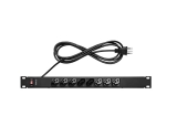 Protetor Eletrônico com 8 Tomadas para Rack EPR 208+ Preto Intelbras