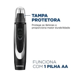 Aparador de Pelos Mondial, Classic, Bivolt, Preto/Prata – TR-01