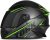 Capacete Moto R8 Pro Tork Fechado 58 Preto/Verde Viseira Fumê