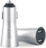 Carregador Veicular 2 USB, Alumínio, CH34AL, Geonav