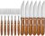 Conjunto Churrasco Garfo e Faca 12 Peças Mor
