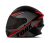 Capacete Moto R8 Pro Tork Fechado 58 Preto/Vermelho Viseira Fumê