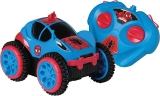 Carro de Controle Remoto Spider Flip, Spiderman, Marvel, 3 Funções, Candide, Azul/Vermelho