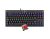 Teclado Mecânico Redragon Dark Avenger Preto Iluminação Rainbow Switch Vermelho K568R