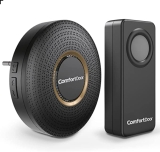 Campainha Sem Fio Residencial Comercial Wireless Musical Preta