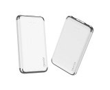 Carregador Portátil Universal 6.000mAh, 2 portas USB 2.1A, Led Indicador de bateria, Branco, PB6kWT, Geonav