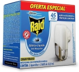 Repelente Elétrico Líquido Raid Anti Mosquitos 1 Aparelho + 1 Refil de 32,9 ml