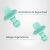 Kit Colher e Garfo Alimentação Bebê Freso Baby Silicone Livre BPA Atóxico Antibacteriano Introdução Alimentar Limitador de Segurança BLW, cor Verde