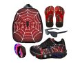 Tenis De Led Led Masculino Aranha Meninos Estilo Original + Mochila Chinelo e Brindes