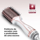 Escova Secadora, Mondial, Branco/Rose Gold, 1300W, Bivolt – ES-50