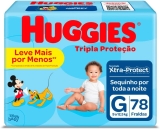 Huggies Tripla Proteção – Fralda descartável, Tamanho G, 78 Fraldas