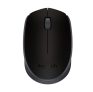 Mouse sem fio Logitech M170 com Design Ambidestro Compacto, Conexão USB e Pilha Inclusa – Preto