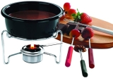 Conjunto de para Fondue de Chocolate 7 Peças, Brinox, Preto