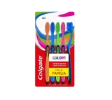 Escova de Dente para família Colgate Colors 5 unid