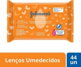 Lenço Umedecido Limpeza Suave, Johnson’s, 44 Unidades
