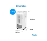Climatizador de Ar Portátil Smart 3 em 1 Elgin Branco 3,5 Litros 110V – Climatiza, ventila e ioniza o ar