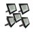KIT 5 refletor 50w LED SMD Holofote Bivolt Externo Luz Branca